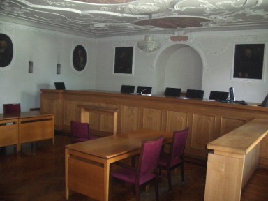 Sitzungssaal des Landgerichts Ellwangen 1. Stock